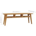 vidaXL Meuble TV 120x35x45 cm Bois de teck massif