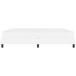 vidaXL Cadre de lit avec matelas Blanc pur 200 x 200 cm tissu