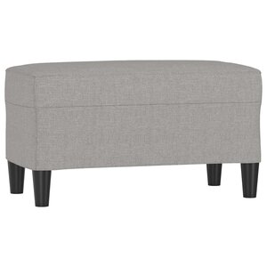 vidaXL Banc Gris clair 70x35x41 cm Tissu