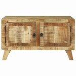 vidaXL Table basse Marron 80 x 54 x 45 cm Bois de mangue massif