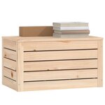 vidaXL Boîte de rangement 89x36 5x33 cm Bois massif de pin