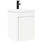 vidaXL Meuble de salle de bain avec robinet Blanc 42 x 40 x 74 5 cm