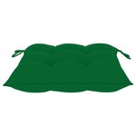 vidaXL Chaises de jardin lot de 2 avec coussins Bois de teck massif
