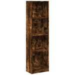vidaXL Bibliothèque chêne fumé 40x24x143 cm bois d'ingénierie