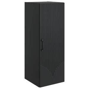 vidaXL Armoire Murale 33 x 34 5 x 90 cm Bois d'ingénierie Noir