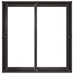 vidaXL Jardinière noir 80x80x40 cm acier laminé à froid