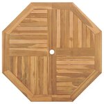 vidaXL Ensemble de salle à manger pour jardin 5 Pièces Marron Teck massif