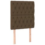 vidaXL Cadre de lit sans matelas marron foncé 80x200 cm tissu