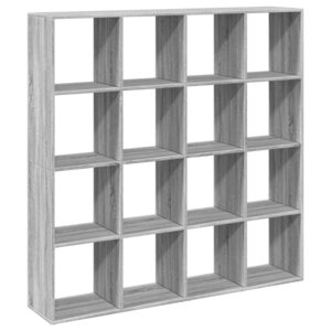 vidaXL Bibliothèque sonoma gris 137 5x29x137 5 cm bois d'ingénierie