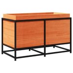 vidaXL Jardinière cire marron 80x40x50 cm bois de pin massif