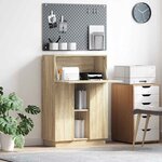 vidaXL Bureau Chêne sonoma 71 5 x 31 5 x 106 5 cm Bois d'ingénierie