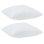 vidaXL Oreillers 2 Pièces Blanc 80 x 80 cm 85gsm 100  polyester