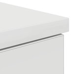 Bureau vidaXL Blanc 140x49x76 cm en bois d'ingénierie