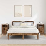 vidaXL Cabinet de chevet 2 Pièces Bois ancien 40 x 42 x 60 cm