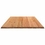 vidaXL Dessus de table marron clair bois chêne massif rectangulaire