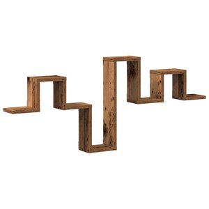 vidaXL Étagère Murale Bois ancien 104.5 x 10 x 43 cm Bois d'ingénierie