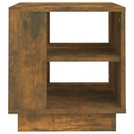 vidaXL Table basse chêne fumé 40x40x43 cm bois d'ingénierie