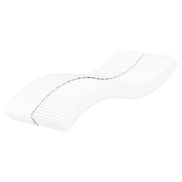 vidaXL Matelas en mousse blanc 100x210 cm dureté H2 H3