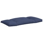vidaXL Coussins de palette lot de 2 bleu marine tissu oxford