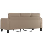 vidaXL Canapé à 3 places Cappuccino 180 cm Similicuir