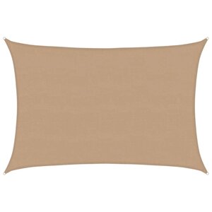 vidaXL Voile d'ombrage 160 g/m² Taupe 5x7 m PEHD