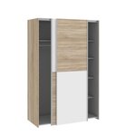 Armoire 2 portes coulissantes - 120 x 61 2 x 190 5 cm - OZZULA