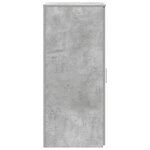 vidaXL Armoire de rangement gris béton 40x45x103 5cm bois d'ingénierie
