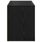 vidaXL Rack à chaussures Chêne noir 75 x 35 x 45 cm Bois d'ingénierie