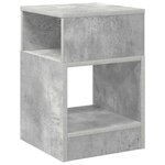 vidaXL Table d'appoint 2 Pièces Gris béton 30 5 x 30 x 45 cm