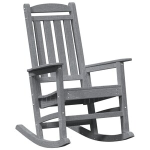 vidaXL Chaise à bascule de jardin Gris clair 70x92x108 cm HDPE