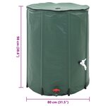 vidaXL Réservoir d'eau de pluie pliable 500 L