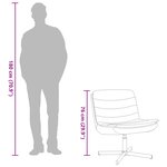 vidaXL Chaise pivotante Bleu 63 x 75 x 76 cm tissu