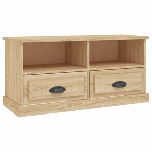 vidaXL Meuble TV chêne sonoma 93x35 5x45 cm bois d'ingénierie