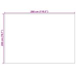 vidaXL Tapis de surface HUARTE Beige 280 x 200 cm Polyester