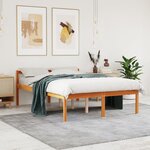 vidaXL Lit pour personne âgée sans matelas 135x190 cm bois pin massif