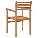 vidaXL Chaises empilables de jardin 4 Pièces Marron 55 5 x 55 5 x 90 cm