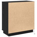 vidaXL Buffet avec LED chêne noir 71x34 5x75 cm en bois d'ingénierie