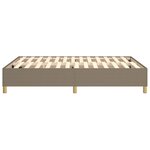 vidaXL Cadre de lit sans matelas taupe 140x200 cm tissu