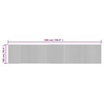 vidaXL Tapis rectangulaire marron foncé 100x500 cm bambou