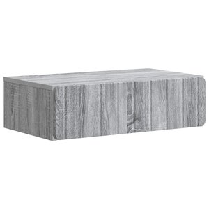 vidaXL Table d'appoint murale Sonoma gris 59 x 34 5 x 17 cm