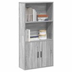 vidaXL Bibliothèque sonoma gris 60x24x120 cm bois d'ingénierie