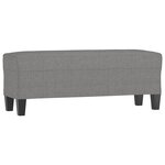 vidaXL Banc Gris foncé 100x35x41 cm Tissu