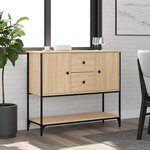 vidaXL Buffet chêne sonoma 100x36x85 cm bois d'ingénierie