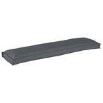 vidaXL Coussin pour banc de palette Anthracite 150 x 40 x 8 cm