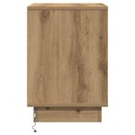 vidaXL Cabinet de chevet avec 2 Pièces chêne artisanal 39 x 34.5 x 50 cm