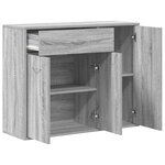 vidaXL Buffet Sonoma gris 88x30x70 cm Bois d'ingénierie