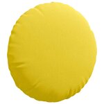 vidaXL Coussins de siège 2 Pièces Jaune clair Ø40 x 13 cm tissu