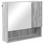 vidaXL Ensemble de mobilier de salle de bain 4 Pièces Gris Sonoma