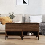 vidaXL Tables d'appoint 2 Pièces Chêne marron 50x46x50 cm Bois ingénierie