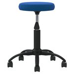 vidaXL Chaise pivotante de bureau Bleu Velours